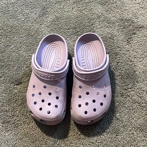 Purple Crocs